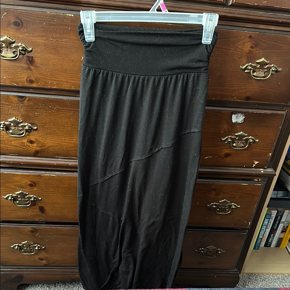Elegant Black Maxi Skirt